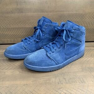 Nike Air Jordan 1 Retro Blue Suede 332550-404 Men's Size 10
